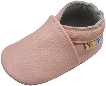 נעלי תינוקות של יליון עור רך מוקסינים מקסינים בנות נעלי בנות נעלי בית עם קרסול אלסטי, נעלי עריסה ראשונות להליכה ראשונה לפעוטות תינוקות