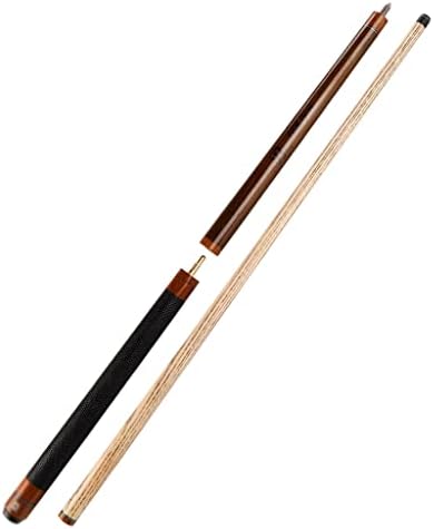 GHGHF Billiard Stick 14 ממ קצה 142 סמ אפר מעץ מוצק ידית עור CUE ערכת בילר בעבודת יד חזקה