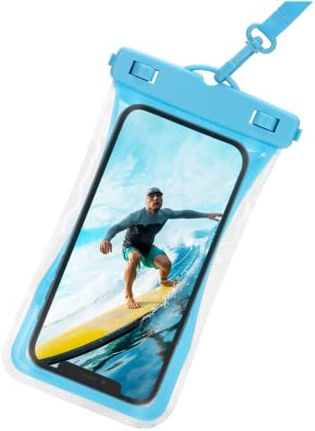 אורבנקס אוניברסלי עמיד למים טלפון פאוץ נייד יבש תיק מקרה מיועד בלו גרם 61 עבור כל טלפונים חכמים אחרים עד 7 - כחול