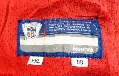 2009 סן פרנסיסקו 49ers Chilo Rachal 62 משחק נעשה שימוש בג'רזי תרגול אדום XXL 04 - משחק NFL לא חתום משומש גופיות