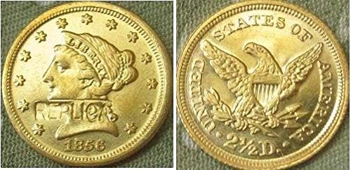 אתגר מטבע 2 $ 5 Liberty Gold 1856 מטבעות העתק מטבעות מתנה עבורו אוסף מטבע