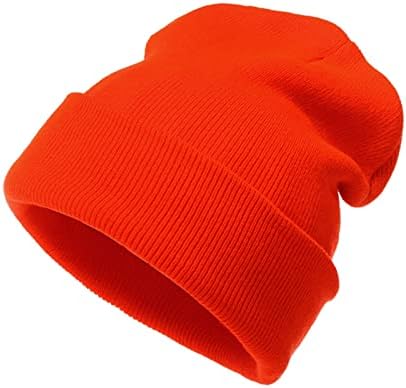 נשים לסרוג רפוי כפת כובע צמר סרוג חיצוני ניטראלי כובע מוצק צבע לשמור כובעי חם למבוגרים גברים של ריצה כובעים