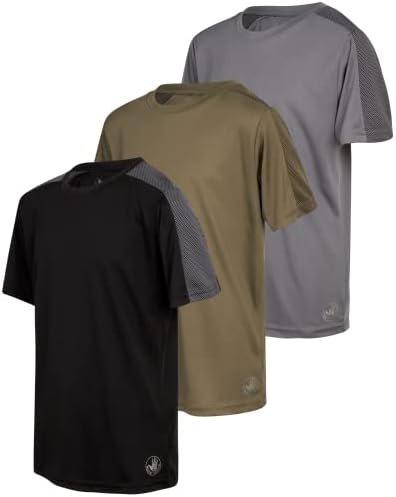 חולצת טריקו של כפפת גוף של בנים - 3 חבילות ביצועים פעילים