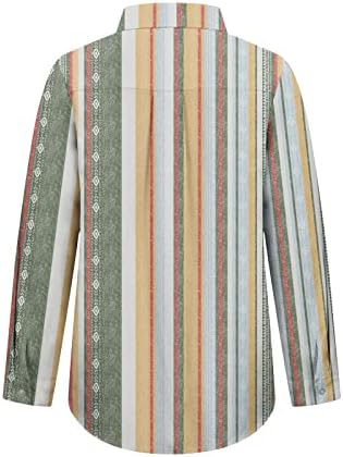 צמרות צבע עניבה לנשים שרוולים ארוכים חולצות צוואר עגול סוודר וופל הדפס חולצת טיס חולצה עם חזה יחיד