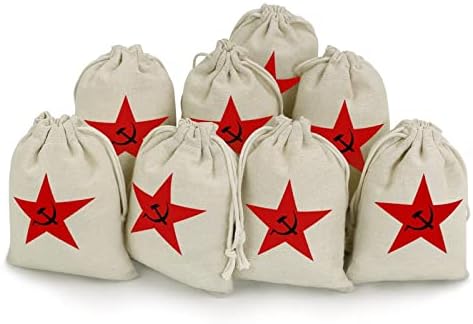 קומוניסטי ברית המועצות שרוכי אחסון שקיות סוכריות מתנת שקיות לשימוש חוזר מתקפל וקומפקטי רב תכליתי כיס חבילה 8 יחידות