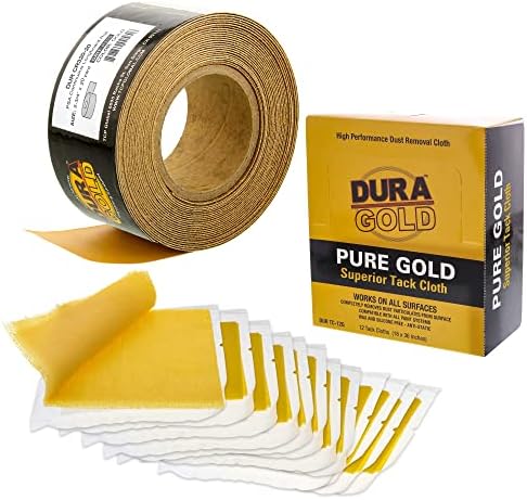 Dura -Gold Premium 320 Grit Gold Gold PSA נייר זכוכית לונגבורד 20 חצר ארוכה רול רציף & dura -gold - מטליות טפח מעולות מזהב טהור - סמרטוטים