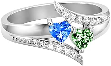 2023 חדש נחושת גבירותיי טבעת יום הולדת אבן שם חג האהבה מתנת אירוסין טבעת י2 צביעה