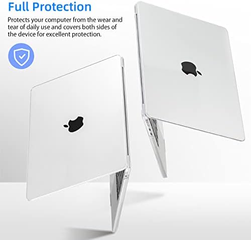 Towooz MacBook Air M2 מארז 2022, מארז מעטפת קשה מפלסטיק לאוויר MacBook 13.6 אינץ