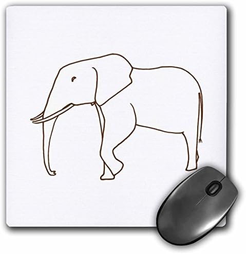 3 עלה פיל הליכה מתאר אמנות ציור משטח עכבר