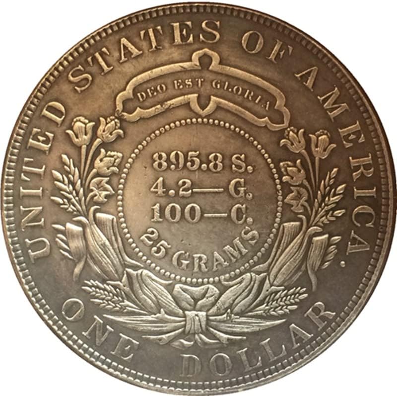 1879 מטבעות זיכרון אמריקאיות מטבעות נחושת מכסף מצופה כסף עתיק דולר עתיקות מטבעות זיכרון זרות מטבעות מטבעות
