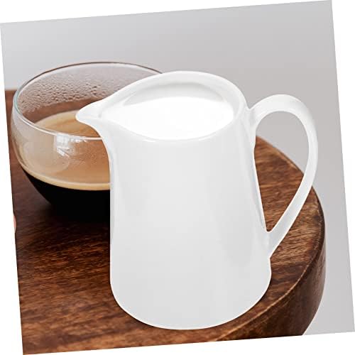 דלתול קרמיקה קנקן חלב מיני מכולות מיני סירופ מיני כוסות תה מיני רוטב מיני מיכלים מתקן תה מחזיק קפה קרמיקה קרמיקה סיר קפה לבן קפה קפה קפה