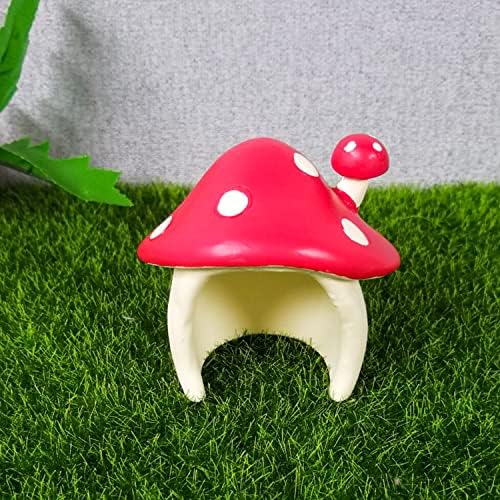 Haoyunlai Miniature Fushroom House ， קישוט שרף גן פיות תבניות נוף מיקרו עבור שולחן בובות שולחן בונסאי עיצוב גן