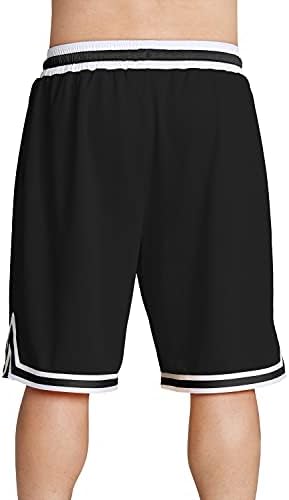 מכנסיים קצרים של כדורסל של גברים עם כיסים - מיקרו מקורב מקורב מהיר יבש אימון אתלט אימון כושר ~ 5xl
