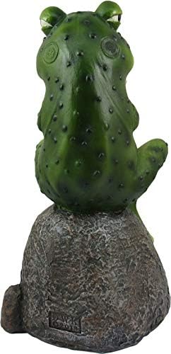 DWK - היום הרע של פרוגי - מקסים מקסים חיצוני מהפוך צפרדע על סלע אבן עם הופ כבוי של הודעה אצבע אמצעית פצל אצבע אמצע קרפדה עיצוב בית מבטא