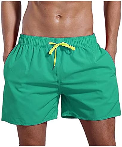גזעי שחייה של Beuu Mens, מכנסיים קצרים של חוף יבש מהיר של מכנסיים קצרים עם בטנת רשת ושריכה מתכווננת