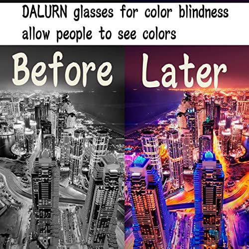 משקפיים עיוורי צבעים של דלורן שגורמים לאנשים לראות צבע, משקפיים תיקון עיוורי צבעים, משקפיים עיוורון צבעים לגברים