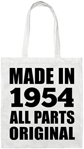 Designsife יום הולדת 69 תוצרת 1954 כל החלקים המקוריים, תיק כותנה לטייון לשימוש חוזר לקניות בנסיעות במכולת, מתנות ליום הולדת יום הולדת