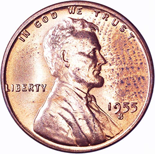 1955 S Lincoln Weat Cent 1c