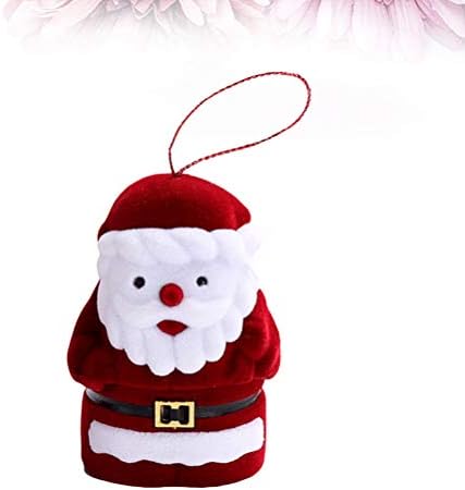 ABAODAM מקסים סנטה קלאוס קופסת אחסון תכשיטים ניידים פסטיבל ניידים מתנות תכשיטים מארגן מארגן מארגן