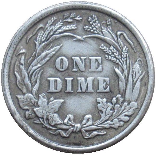 ספר אמריקאי 10 סנט 1906 מטבע זיכרון מצופה כסף מצופה כסף