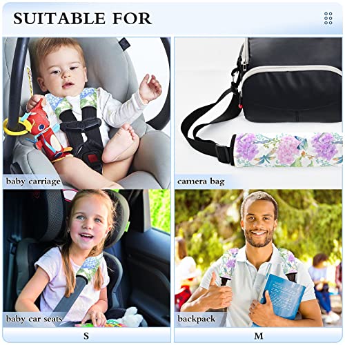 פרחים רצועת מושב מכונית ציפור לרצועת תינוקות לילדים 2 יח 'רצועות מושב רכב רכב כרית כרית כתף כרית חגורת בטיחות מגן לרצועות מטוס רכב שטח