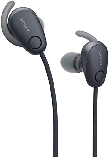 Sony SP600N רעש אלחוטי מבטל אוזניות בספורט באוזניים, שחור