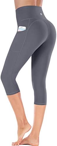 מכנסי יוגה לנשים Ewedoos עם כיסים - חותלות עם כיסים, בקרת בטן מותניים גבוהה ללא מכנסי אימון
