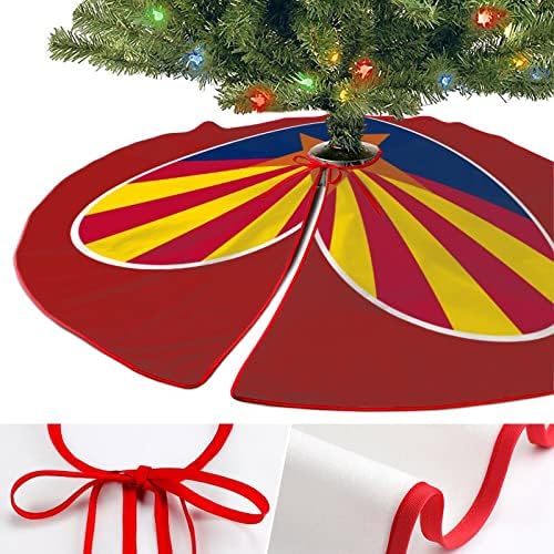 אהבה חצאית עץ חג המולד של אריזונה דגל אריזונה קישוט לחג המולד של עץ חג המולד רך לבית מסיבת חג 30 x30