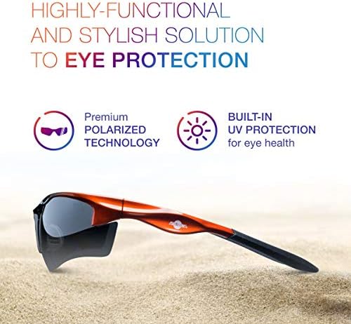 Toolfreak Rebel משקפי בטיחות מקוטבים משקפי עדשה כהה כהה והגנת UV ל- ANSI Z87.1-2015