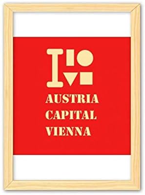 אוסטריה בירת וינה ארט דקו אופנה ציור עץ דקורטיבי קישוט ביתי מסגרת תמונה A4