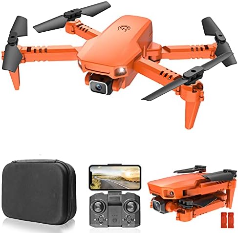 GOOLRC X1 RC DRONE עם מצלמה למבוגרים, 4K HD Live Video FPV מזלט, Quadcopter RC מתקפל עם ספליפס תלת -ממדי, מצב ללא ראש, אחיזת גובה, טיסת
