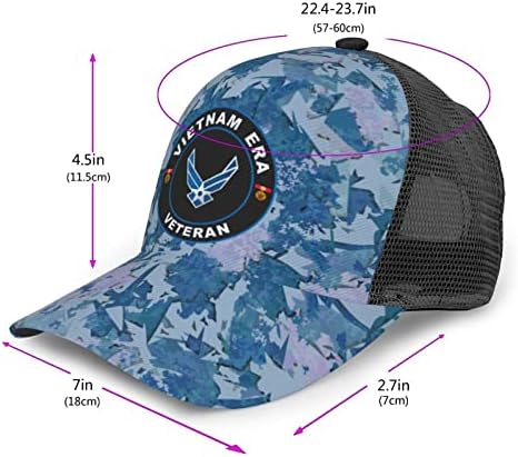 חיל האוויר האמריקני עידן וייטנאם כובע משאיות ותיק - מכסה סנאפבק בייסבול של גברים או נשים בחוץ