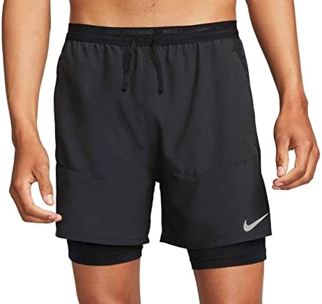 מכנסיים קצרים של נייקי דרי-פיט-פידס 2 2-in-1 של מכנסי ריצה
