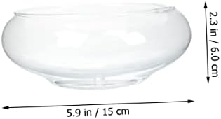 4 יחידות חממה הידרופוני מכולות זכוכית אדניות קטן מיכל בשרניים שולחן העבודה אגרטל הידרופוניקה אקווריום שתילת צב עגול מרכז גלוב אוויר עבור