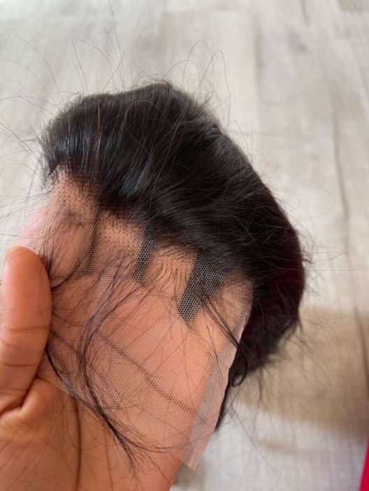 פאות לנשים שחורות גל גוף פאות תחרה קדמיות שיער טבעי קטף מראש צפיפות 13 על 4 פאות תחרה פרונטאלית ללא דבק עם שיער תינוק שיער ברזילאי לא
