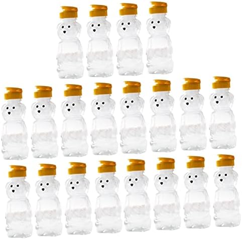 Kisangel 20 PCs נושאים בקבוק מים מפלסטיק בקבוקי מים פלסטיק לבקבוק מים לילדים לילדים בקבוק תה חלב מיץ שקוף ילד בקבוקי מים פלסטיק