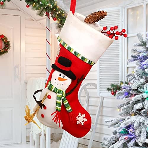 הצג קישוט גרביים גדולות גרבי ממתקים קישוטים לחג המולד ביתי קישוטי מסיבות חג המולד זל דקורטיבי לבית עם אורות