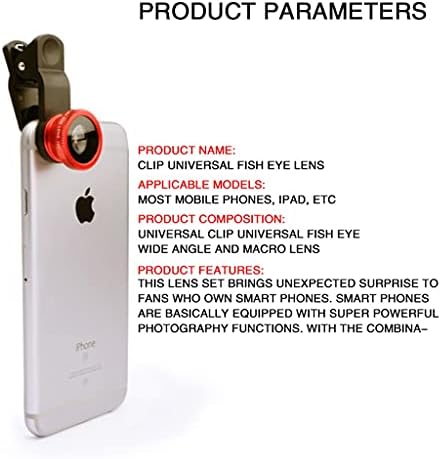 3 ב1 עדשת טלפון עין דג 0.67 זווית רחבה עדשת זום עין דג עדשות מאקרו ערכות מצלמה עם עדשת קליפ בטלפון לסמארטפון