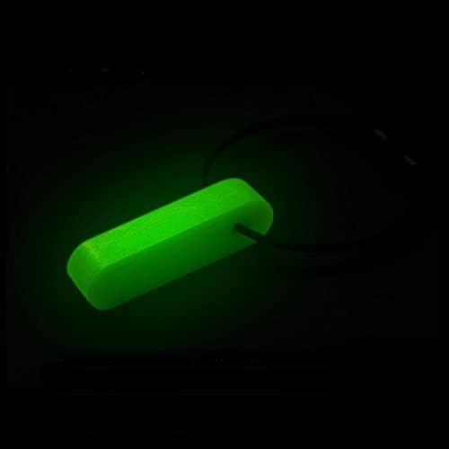 Wakuwaku Glow מחזיק מפתח טבעת מפתח זוהר בחושך לקמפינג חירום חיצוני ללא סוללות סיליקון רך