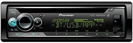 PIONEER DEH-S520BT 1 DIN מקלט עם Bluetooth, תאורת רב צבעונית, USB, Spotify, App Smart Sync Smart ותואם למכשירי Apple ו- Android.