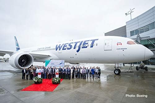 Herpa 533256 Westjet בואינג 787-9 Dreamliner, כנפיים/מטוסים לאוסף