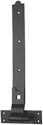 2 x קרוול וו דלתות דלתות סככות צירים פלדה שחורה 350 ממ x 45 ממ x 4.5 ממ