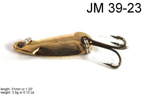 חבילת אקונה אקונה של 5 ליידי באג 1 אינץ 'כף דיג פיתוי' JM FLC 39