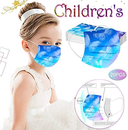 ג ' מטרי 20 מחשב ילדים חד פעמי פנים מסכת 3 רובדי הגנת פה כיסוי לנשימה נוח מסכת עבור ילד בני בנות חיצוני
