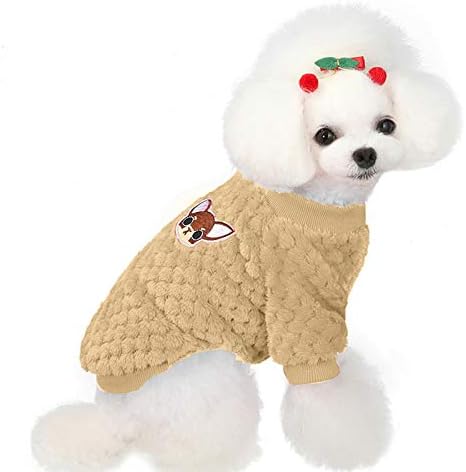 סוודרים של כלב הונפרד לכלבים גדולים מוצר מוצק Cartoonfleece בגדי אפוד