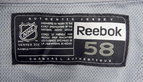 משחק ריינג'רס בניו יורק השתמשו בתרגול אפור ג'רזי ריבוק NHL 58 DP31301 - משחק גופיות NHL משומשות
