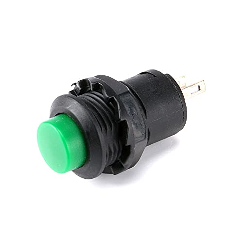 כפתור מתג עגול של 10 יחידות/הגדר 250 וולט/1.5A מתג תאורה הנעילה עצמית DS-428 DIY מתג מגע ירוק