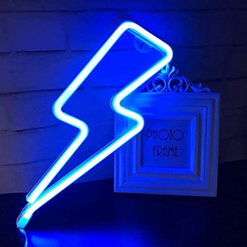 Enuoli Blue Lightning Signs Neon Signs