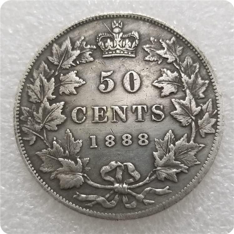 קנדה 1870,1872,1888,1890,1894 קנדה 50 סנט דולר כסף