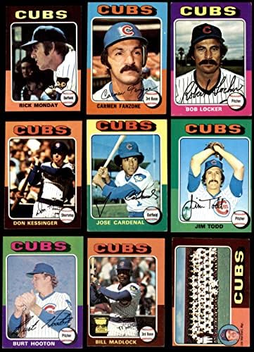 1975 Topps Chicago Cubs ליד צוות Set Chicago Cubs VG+ Cubs